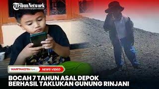 Bocah 7 Tahun Asal Depok Berhasil Taklukkan Puncak Gunung Rinjani