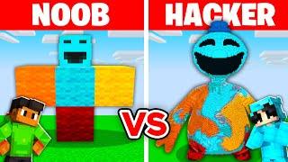 NOOB vs HACKER: I Cheated In a DOEY THE DOUGHMAN Build Challenge!