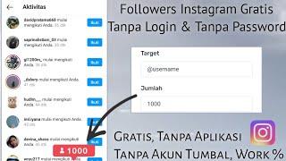 Followers IG Gratis Modal Username Doang | Tanpa Akun Tumbal dan Login