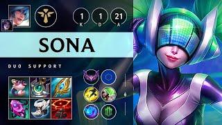 Sona Support vs Pyke: Shield Maker - EUW Master Patch 14.18