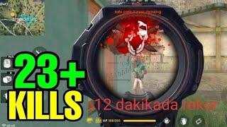 Free fire'de 23 kill 12 dakikada rekor