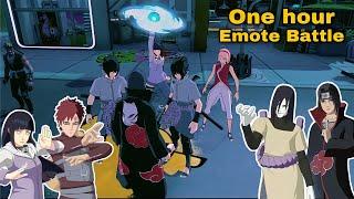 One Hour of Emote Battle Using The NEW Naruto Skins ￼in Fortnite Party Royale
