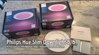 TechTalk: Philips Hue Slim Downlight 5/6 6" Recessed Can Light Retrofit Installation & Demo