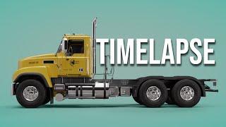 Modeling a truck in Blender | Timelapse