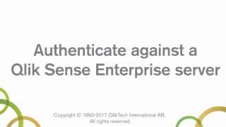 Authenticate against Qlik Sense Enterprise - Qlik Sense Desktop