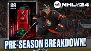 99 BRADY TKACHUK! PRE-SEASON EVENT BREAKDOWN IN NHL 24 HUT!