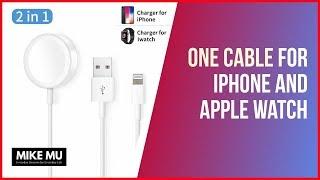 2-In-1 Cable Charging Cable for Apple iPhone and Apple Watch