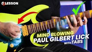 Mind-Blowing Guitar Lick Lesson with Tabs by Paul Gilbert