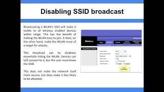 Disabling SSID Broadcast