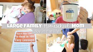 DAY IN THE LIFE OF A LARGE FAMILY HOMESCHOOL MOM || MY FAVORITE TEACHING RESOURCE