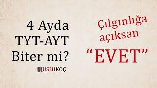 4 Ayda TYT-AYT Biter mi? #tayfa2024 #eğitimkoçu #kaynakönerisi #ayt