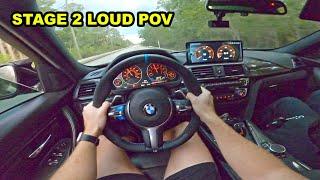 BMW 340i (POV) DRIVE - STAGE 2 TUNE, VALVETRONIC EXHAUST, LOUD POPS