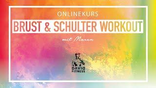 Brust und Schulter Workout mit Maren - DAVID Fitness Onlinekurse für Zuhause!