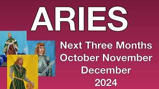 ️ Aries Next Three Months October November December 2024 Perfect Partnership, 🫅  Royalty