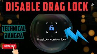 How to disable drag lock in Samsung galaxy// disable drag lock//remove drag lock icon//2020//