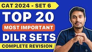 CAT 2024 - TOP 20 MOST IMPORTANT DILR Sets 6 | Complete CAT 2024 Revision by Tarkashastra