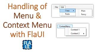 P14 - Handling of menu and context menu with FlaUI | Windows Automation | FlaUI |