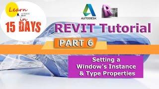 Setting a Window's Instance & Type Properties | Autodesk Revit Tutorial Part 6