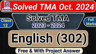 NIOS Class 12 English Solved TMA 2023-24