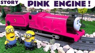 Thomas and Friends Toy Trains Pink Engine Story With Funny Minions