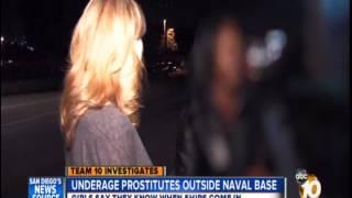 Young Girls Forced to Work as Prostitutes Outside Naval Base San Diego