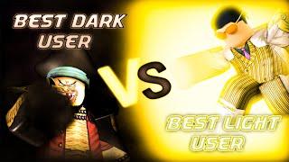 Best dark user VS best light user in Blox Fruits !