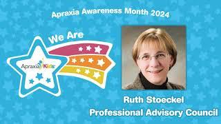 We Are Apraxia Kids: Ruth Stoeckel