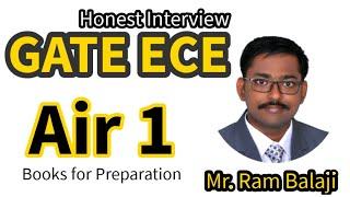 GATE ECE AIR 1 | Honest Interview with GATE Topper | Electronics Communication and Engineering 2022