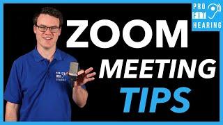 Zoom Audio - Remote Work Tips for a Zoom Meeting