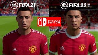 FIFA 22 vs FIFA 21 NINTENDO SWITCH GAMEPLAY COMPARISON 1080p HD