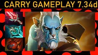 Yatoro雨 Phantom Lancer 900+ GPM! Safe Lane Gameplay - Dota 2 Top MMR