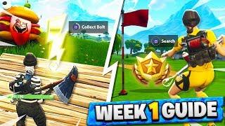 FLOATING LIGHTNING BOLT LOCATIONS | FORTNITE SEASON 5 WEEK 1 CHALLENGES GUIDE!