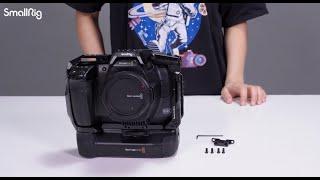 How to Install BMPCC 6K Pro Camera and Battery Pro Grip into SmallRig Cage | User Guide