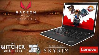 Ryzen 5 PRO 3500u + Radeon Vega 8 - FPS TEST Lenovo Thinkpad T495 (Skyrim, GTAV, Witcher 3)