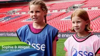 SSE Wildcats enjoy play on the pitch day at Wembley stadium
