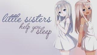 [ASMR] Twin Little Sisters Help You Sleep [Voice Acting] [Binaural] [Soft Sleeping Sounds]