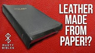 Wartime Edition: A Bible With A Leather Cover Made From Paper? World Presstoff KJV Text Bible Review