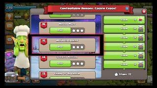 Level 15 Easy Method  | Controllable Heroes: Cookie Chaos Clash Of Clans  MEGA C.O.O.K.I.E COC