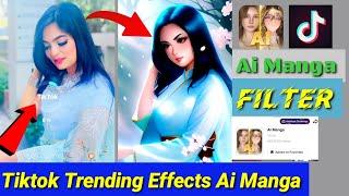 How Do You Get The Ai Manga Filter। Ai Manga। How To Use Ai Manga Filter Tiktok।