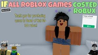 If All ROBLOX Games Costed Robux