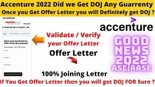 Authenticate Accenture offer letter 2022 | accenture offer letter acceptance | DOJ Confirmed ASE