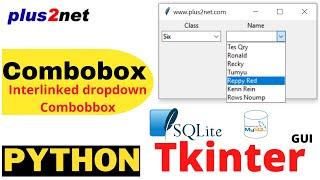 Tkinter two interlinked Comboboxes where options of second is taken based on Selection of first