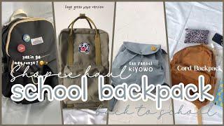 Racun Tiktok Shopee Haul Backpack School Bag Gemesinnn (ada link + harga!)