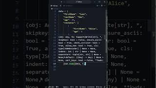 Python | How to write data to a JSON file #shortsfeed #shorts #python