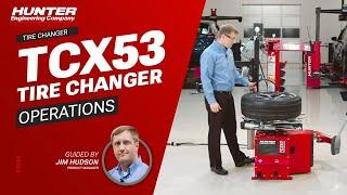 The Hunter TCX53 Tire Changer: Detailed operations video