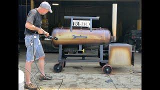 The R-BQ, Building a 120 gallon Reverse Flow Offset Smoker, Part 8