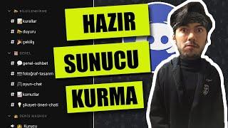 HAZIR DİSCORD SUNUCUSU KURMA | discord sunucu kurma | discord nasıl kullanılır