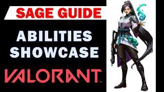 Valorant: Sage Abilities Showcase | Resurrection, Healing Orb, Slow Orb, Barrier Orb | Sage Guide