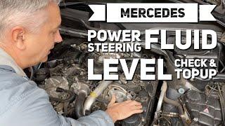 How to Check and Add Mercedes Power Steering Fluid