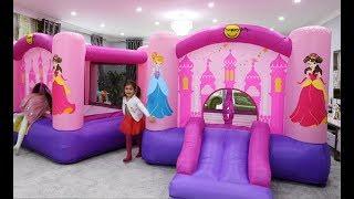 Princess BOUNCY CASTLES In My HOUSE